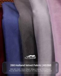 260 Holland Velvet Fabric KG260 | 260 GSM | 150cm Width | Premium Upholstery Fabric  in Surat